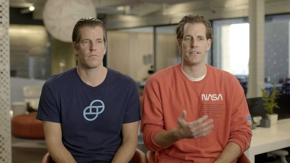 PHOTO: Cameron and Tyler Winklevoss speak out in the ABC News Originals documentary "GameStopped."