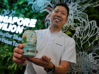 At UN climate talks, "sewage" beer from Singapore highlights water scarcity and innovations