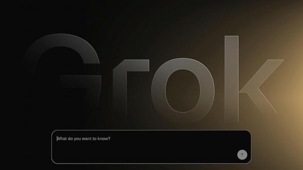 This image from the xAI website shows a search field for the artificial intelligence chatbot Grok on Thursday, May 5, 2025. (AP Photo)