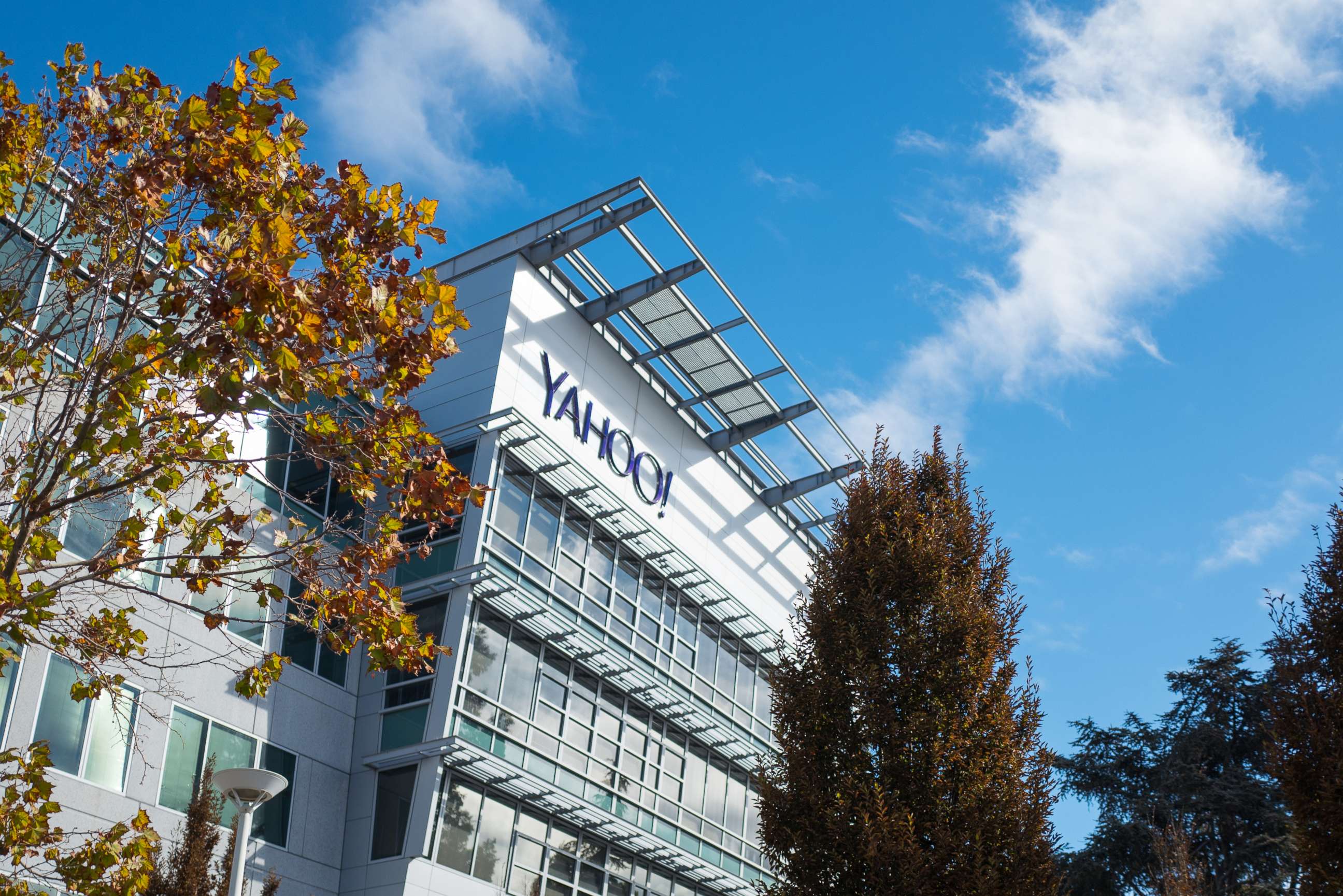 PHOTO: The headquarters of Internet company Yahoo in the Silicon Valley town of Sunnyvale, Calif., Oct. 28, 2018. 