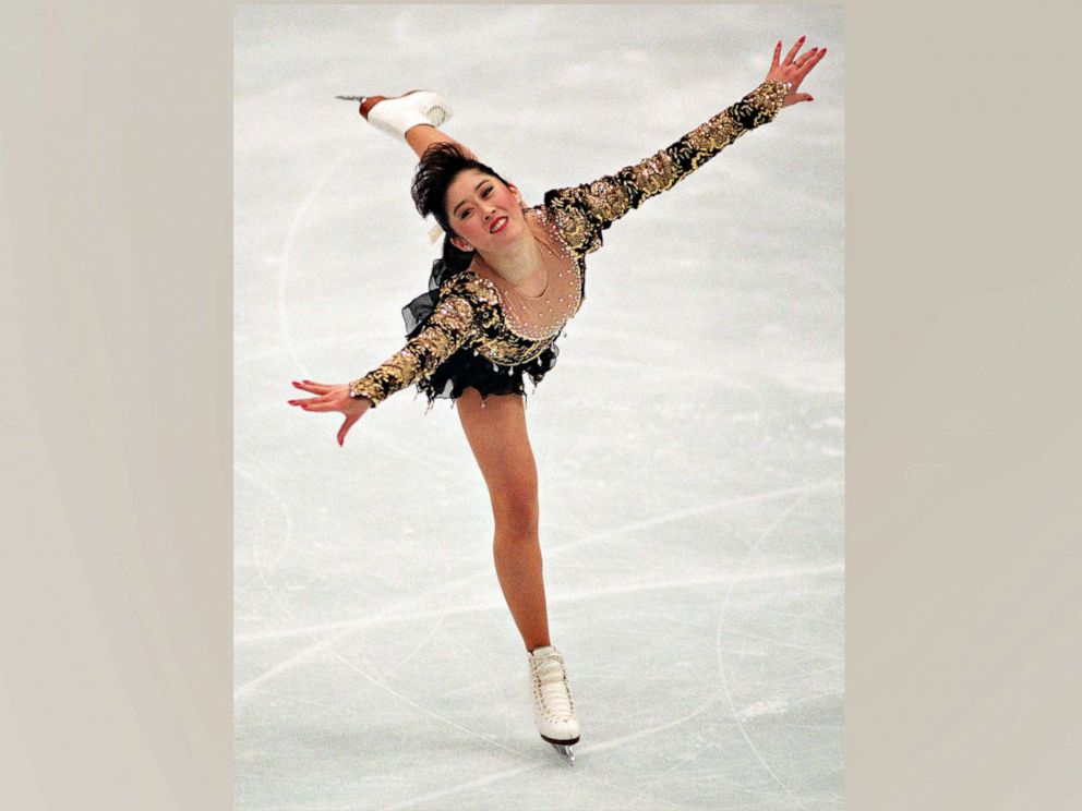 PHOTO: American Kristi Yamaguchi became the first Asian American woman to win a gold medal at the Winter Olympics, placing first in the women's singles event in figure skating in Albertville, France on Feb. 21, 1992.