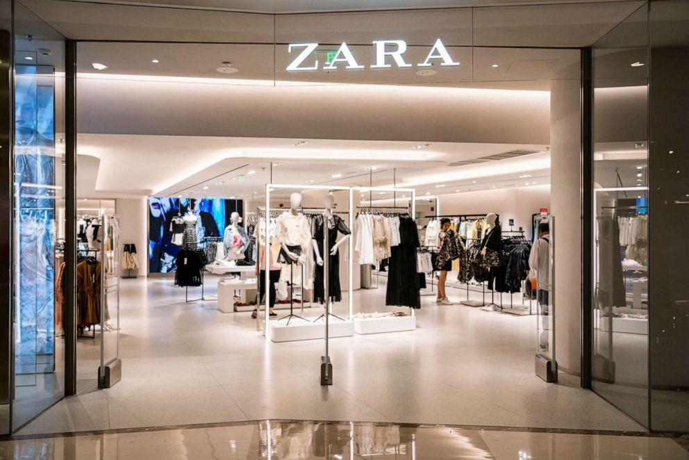 PHOTO: Zara store and logo seen in Shanghai.