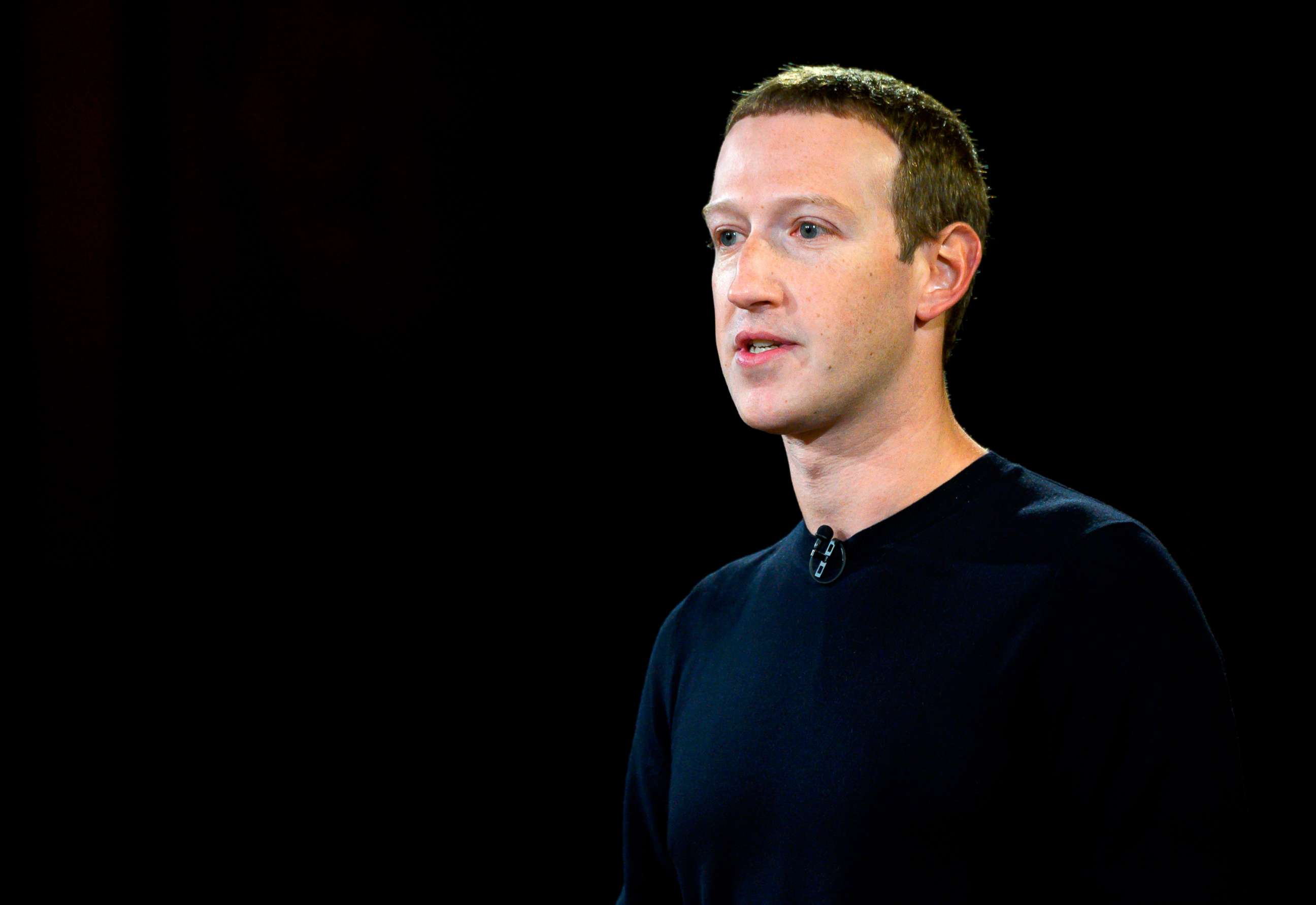 PHOTO: Mark Zuckerberg speaks at Georgetown University in Washington, D.C., on Oct. 17, 2019.