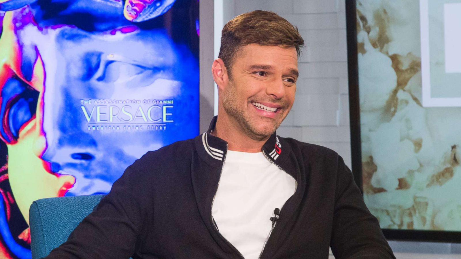 PHOTO: Ricky Martin appears on "Popcorn with Peter Travers" at ABC News studios, June 7, 2018, in New York City.