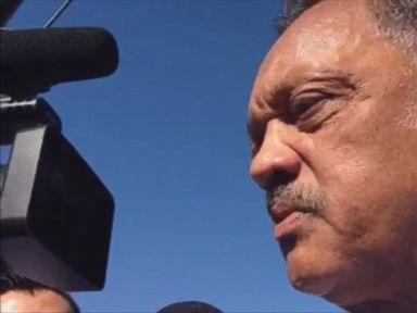 VIDEO: Jesse Jackson spoke outside the Nevada hospital where the former NBA player is being treated, saying Odom was also visited by former teammate Kobe Bryant.