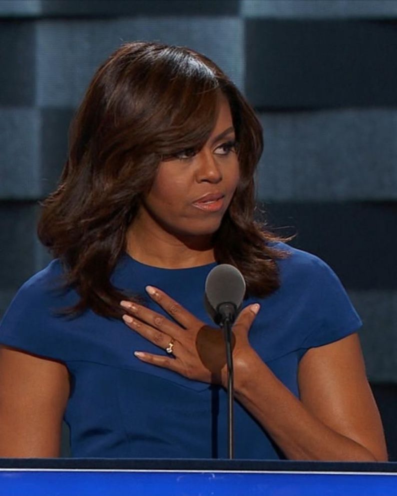 All About Michelle Obama's Blue DNC Dress - ABC News