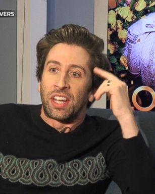 While on "Popcorn With Peter Travers," actor Simon Helberg performed a hilarious impression of Nicolas Cage.