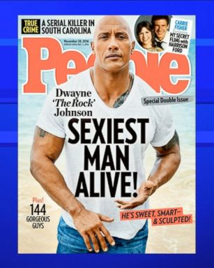 People magazine named Dwayne "the Rock" Johnson as the sexiest man alive. The honor was announced by the magazine's editorial director, Jess Cagle, live on "Good Morning America" today.