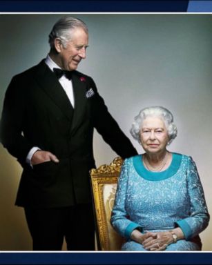 VIDEO: Queen Elizabeth II's photographic portrait unveiled Sunday features a determined look ahead and perhaps the faintest whisper of a Mona Lisa smile.