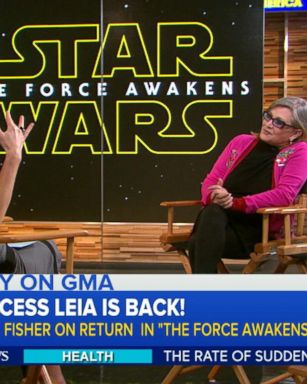 Dec. 4, 2015: Carrie Fisher discusses "Star Wars: The Force Awakens."