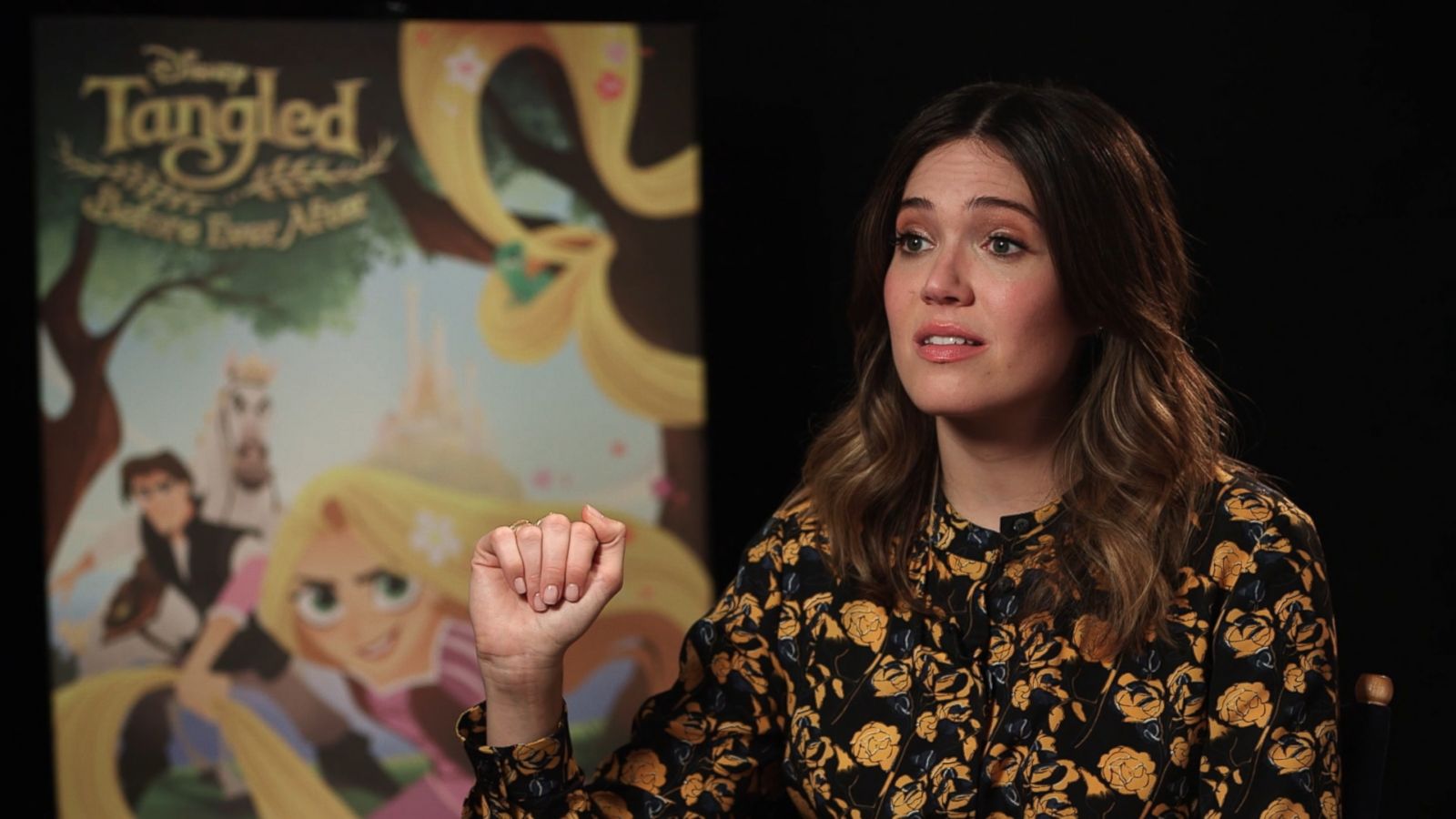 Mandy Moore Talks About Recording The Voice Of Rapunzel Good Morning America 
