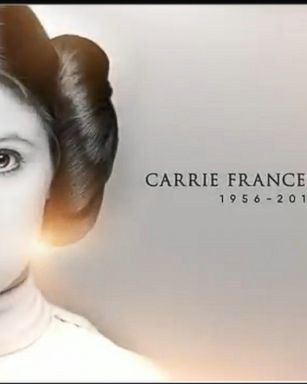 This afternoon, George Lucas, Billie Lourd and others paid tribute to the late Carrie Fisher at a "Star Wars" Celebration.