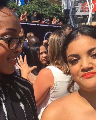 VIDEO: Olympic gymnast Laurie Hernandez hits the red carpet for the ESPYs