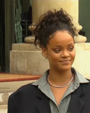 Rihanna is actively campaigning around the world as ambassador for the Global Partnership for Education -- this time in France.