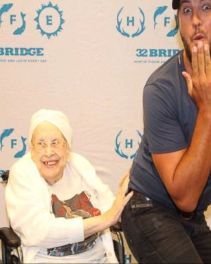 VIDEO: For 88-year-old Frances Stanaway of Missouri, meeting country star Luke Bryan was the "night of her life."