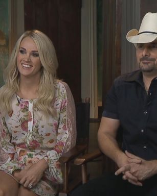 VIDEO: Brad Paisley, Carrie Underwood on hosting CMAs together, families