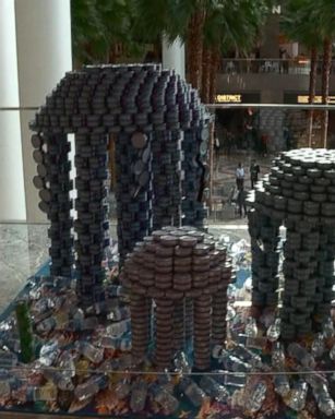 VIDEO: Check out 3D art made from canned goods!