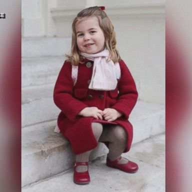 Charlotte, 2, was seen in newly-released photographs taken by her mother, Princess Kate.