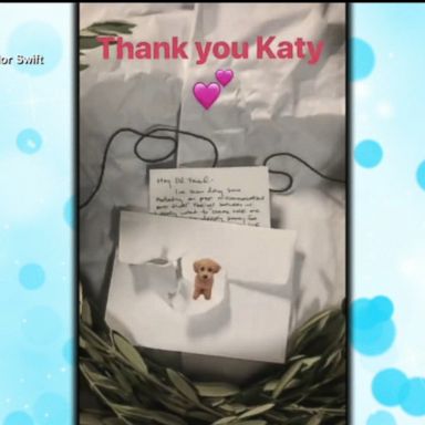 VIDEO: Swift, who is kicking off her Reputation world tour tonight in Glendale, Arizona, shared on Instagram that Perry sent her a package containing an olive branch and a handwritten note.