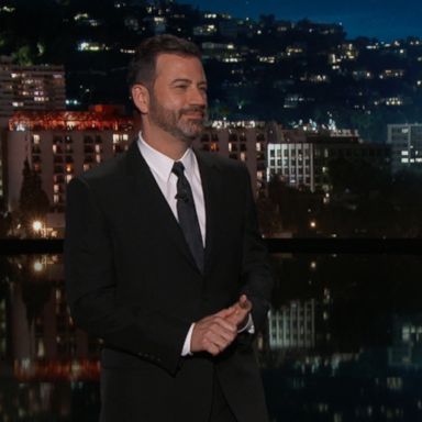 VIDEO: Jimmy Kimmel mocked President Donald Trump on Monday for misspelling his wife's name in a tweet that welcomed her home from the hospital.