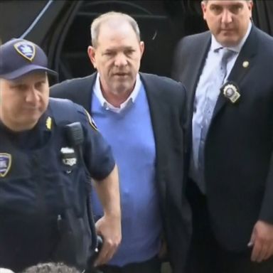 VIDEO: The disgraced movie producer was charged with rape, criminal sex act, sex abuse and sexual misconduct for alleged incidents involving two separate women, police said.