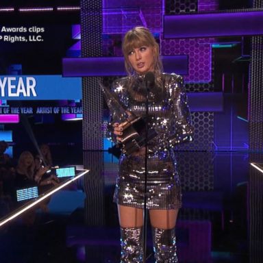 VIDEO: Taylor Swift broke a record on Tuesday night at the American Music Awards, but it's her continued political activism that is getting more attention.