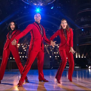 VIDEO: "Trio Night" on "Dancing with the Stars" showcased the power of three, but in the end, the show had to let two go as Tinashe and her pro partner Brandon Armstrong were shockingly sent home.