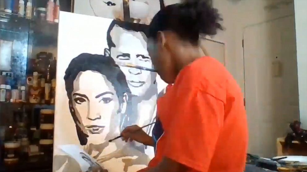 VIDEO: 12-year-old hopes to gift J.Lo the epic portrait he painted of her and A-Rod