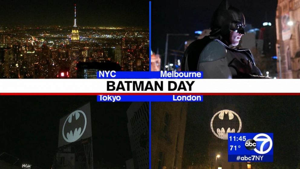 Happy anniversary, Batman: Bat-Signal lights up city skies to celebrate  80th year - ABC News