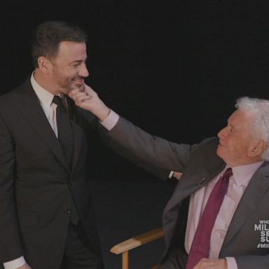 VIDEO: Regis Philbin visits new 'Millionaire' studio for reboot with Jimmy Kimmel