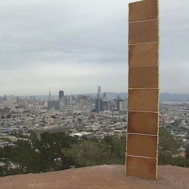 VIDEO: Gingerbread monolith pops up in San Francisco