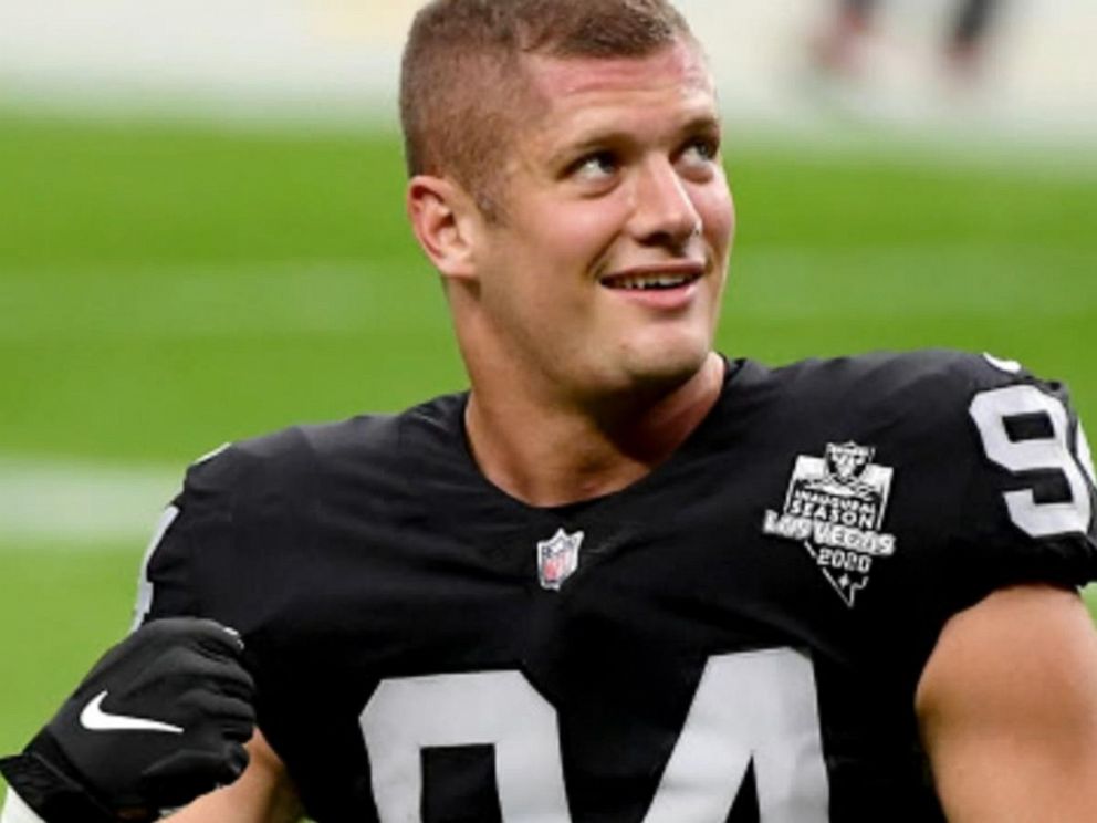 Carl Nassib Is The First Active NFL Player To Come Out As Gay : NPR