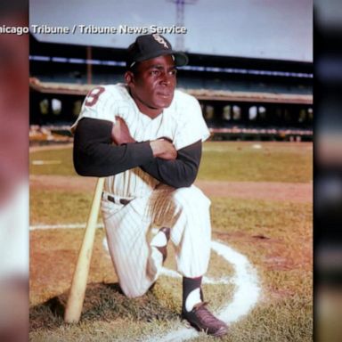 VIDEO: Barrier-breaking baseball player’s overdue honor