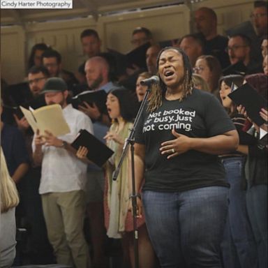 VIDEO: Former students reunite to give retiring chorus teacher a musical send-off