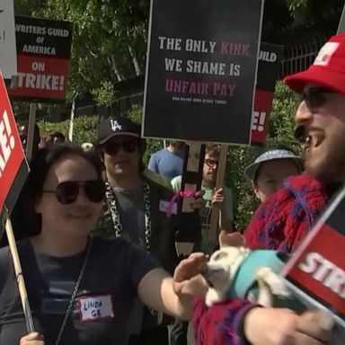 VIDEO: Union actors strike