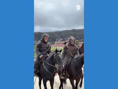 WATCH:  Costumed riders bring 'Planet of the Apes' to San Francisco
