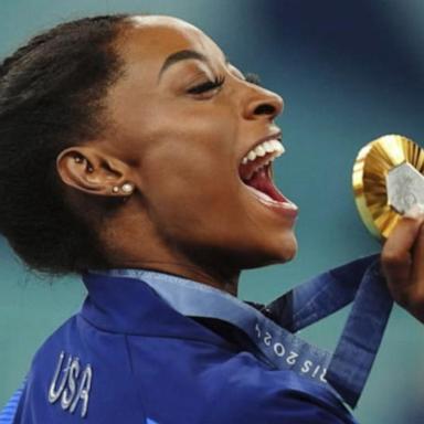 VIDEO: Simone Biles wins gold in women's gymnastics all-around, Suni Lee takes bronze