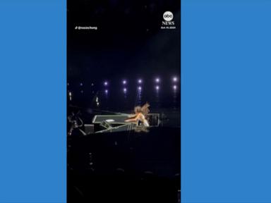 WATCH:  Singer takes a tumble during concert