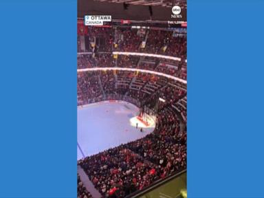 WATCH:  Canadian hockey fans boo US national anthem after Trump imposes tariffs