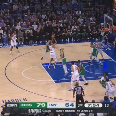 VIDEO: Celtics beat Knicks in playoffs game 3