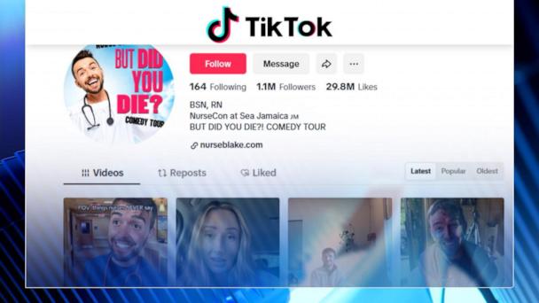 TikTok Star Nurse Blake on using comedy to connect