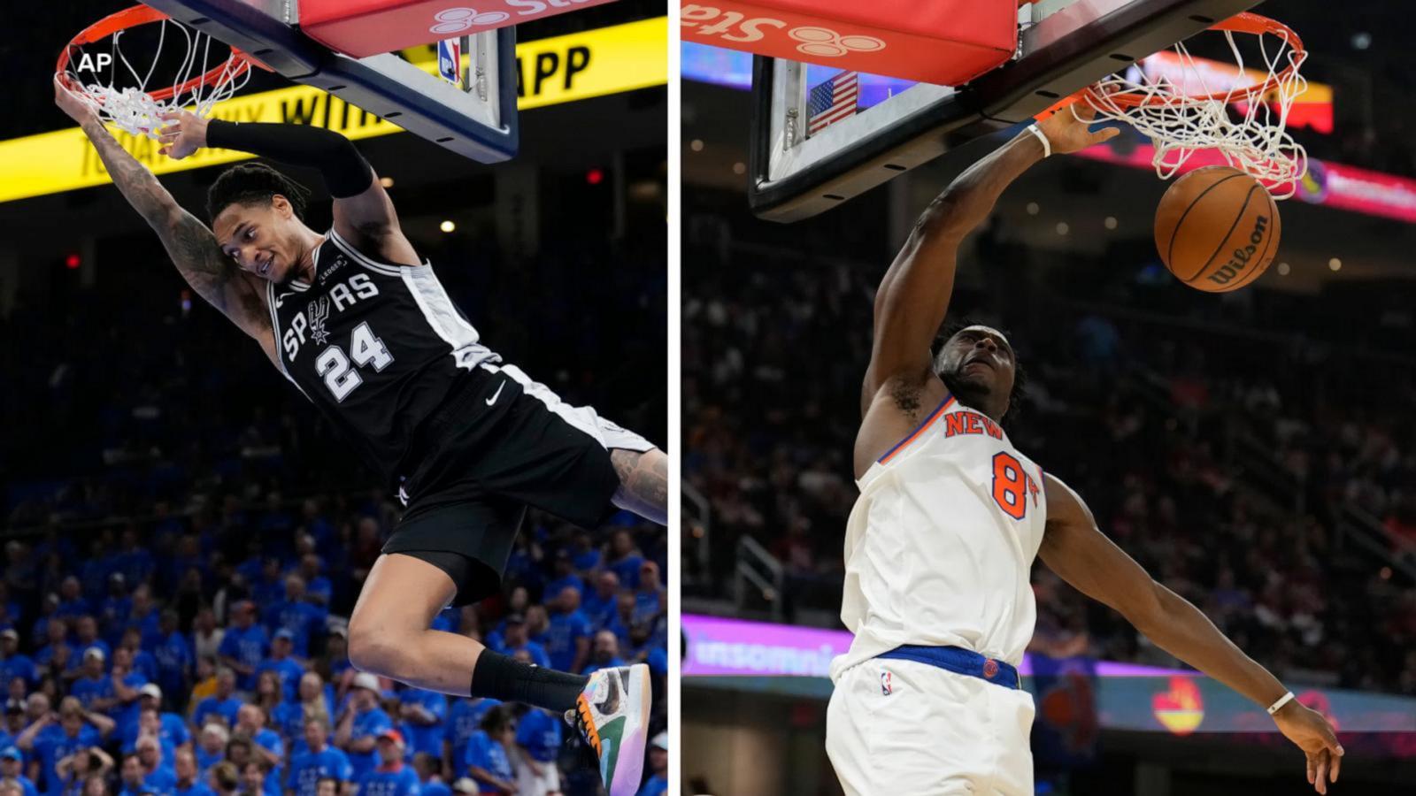 WATCH:  Spurs vs. Knicks Game 1 sparks playoff buzz and superfan excitement