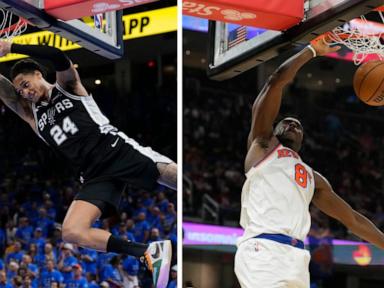WATCH:  Spurs vs. Knicks Game 1 sparks playoff buzz and superfan excitement