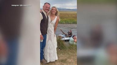 A California couple received the ultimate surprise while taking wedding photos in Mammoth Lakes, California.
