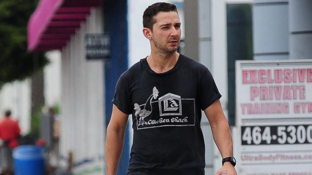 Shia LaBeouf is seen on May 22, 2014, in Los Angeles.