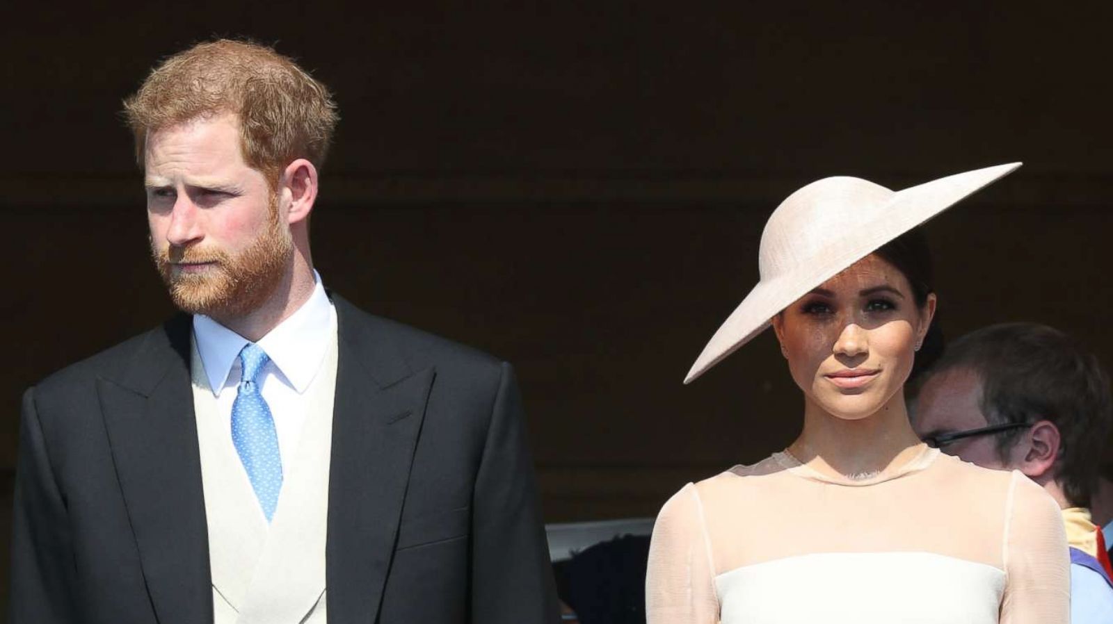 PHOTO: The Duke and Duchess of Sussex at the Prince of Wales' 70th Birthday Patronage Celebration in the gardens of Buckingham Palace in London.