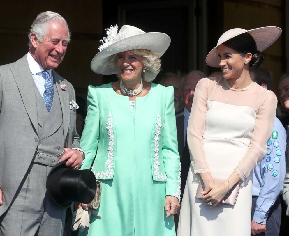 PHOTO: Prince Charles, Prince of Wales, Camilla, Duchess of Cornwall and Meghan, Duchess of Sussex attend The Prince of Wales' 70th Birthday Patronage Celebration held at Buckingham Palace, May 22, 2018, in London.