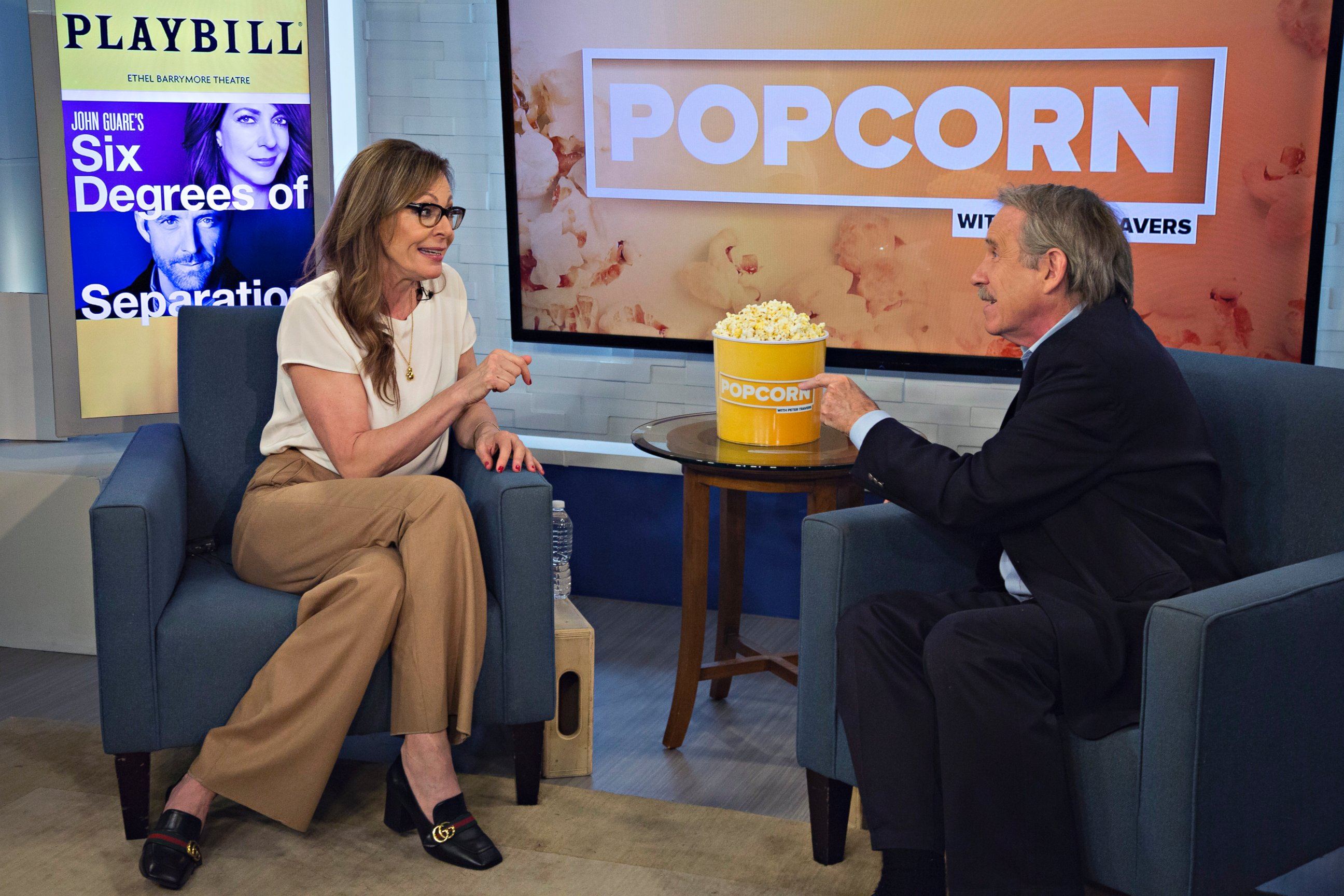 PHOTO: Allison Janney at the ABC News studios on "Popcorn with Peter Travers," April 25, 2017, in New York City.
