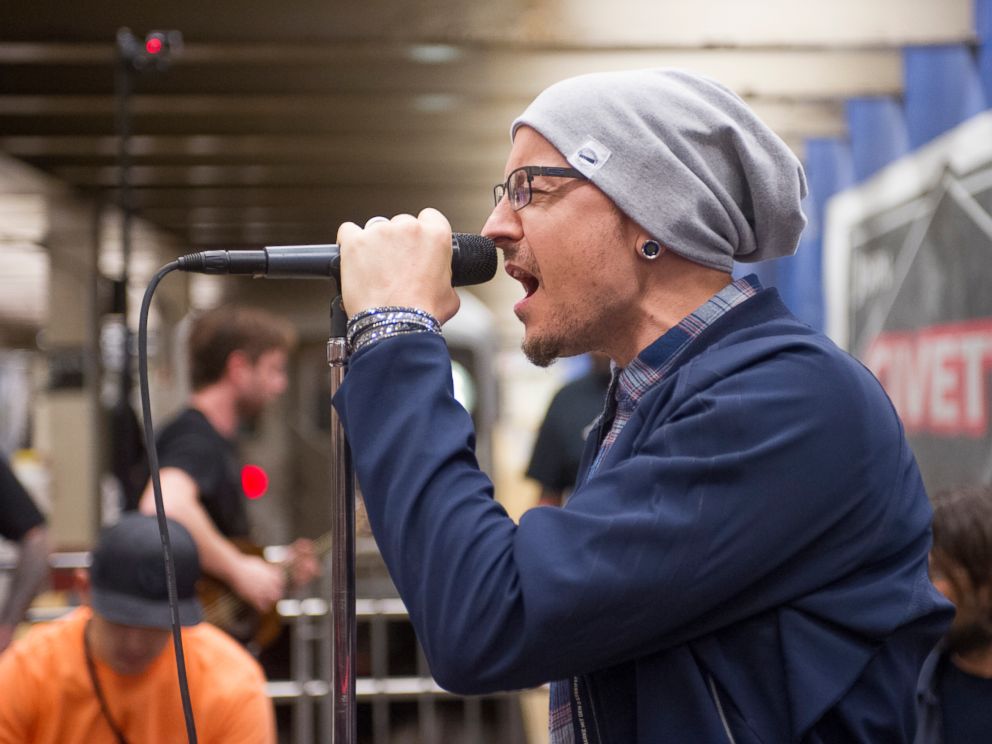 PHOTO: Linkin Park gave a surprise performance at New York Citys Grand Central Terminal as part of Pop-Up Week on GMA.