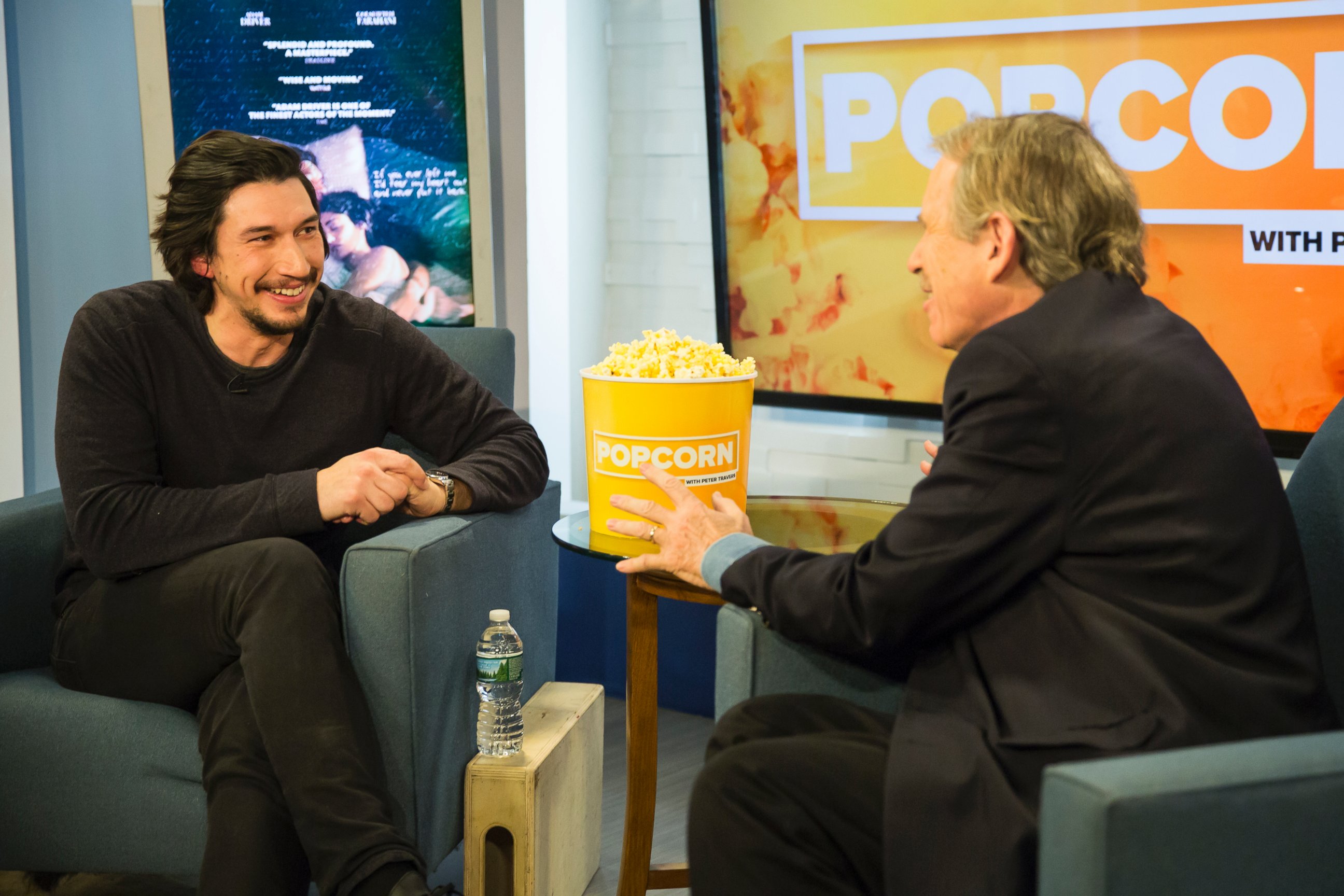 PHOTO: Adam Driver appeared on "Popcorn with Peter Travers" at the ABC studios in New York, Dec. 14, 2016.